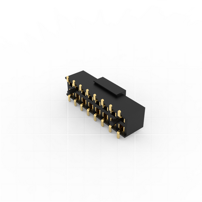 2.00mm间距排母，双排SMT贴片焊接安装工艺