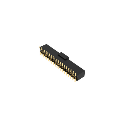 1.27mm间距排母，双排SMT焊接安装工艺，带PCB定位柱